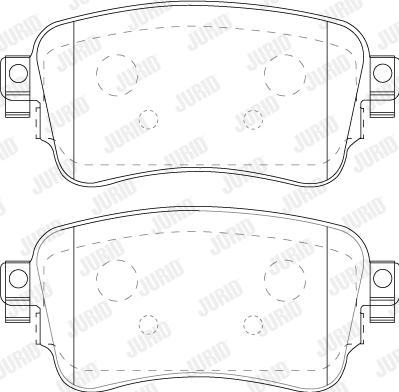 Jurid 573863J - Kit de plaquettes de frein, frein à disque cwaw.fr