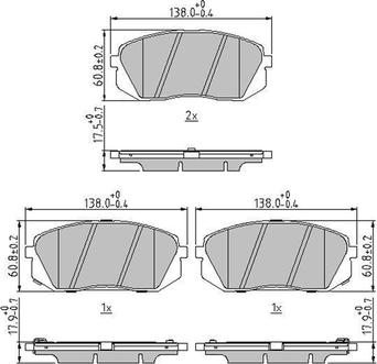 Jurid 573814J - Kit de plaquettes de frein, frein à disque cwaw.fr