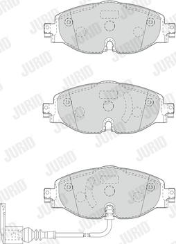 Jurid 573390J-AS - Kit de plaquettes de frein, frein à disque cwaw.fr