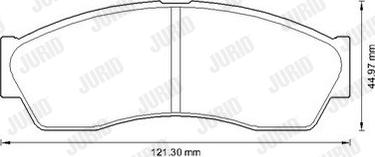 Jurid 573341J - Kit de plaquettes de frein, frein à disque cwaw.fr