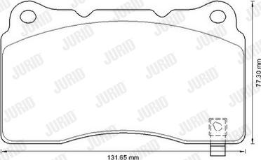 Jurid 573347J - Kit de plaquettes de frein, frein à disque cwaw.fr