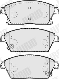 Jurid 573325J - Kit de plaquettes de frein, frein à disque cwaw.fr