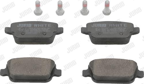 Jurid 573263JC - Kit de plaquettes de frein, frein à disque cwaw.fr