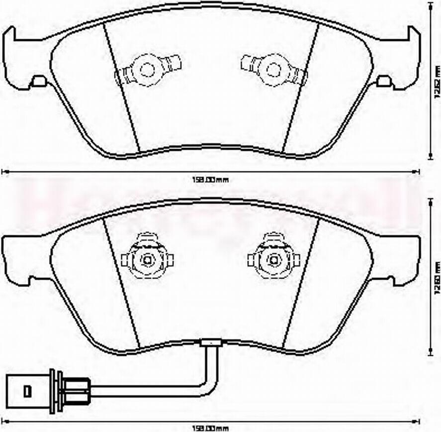 Jurid 573207J-AS - Kit de plaquettes de frein, frein à disque cwaw.fr