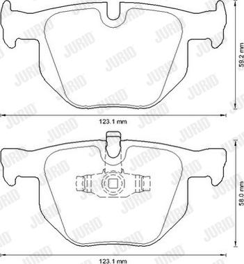 Jurid 573285JC - Kit de plaquettes de frein, frein à disque cwaw.fr