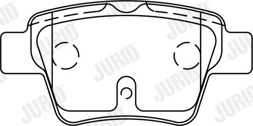 Jurid 573235J - Kit de plaquettes de frein, frein à disque cwaw.fr