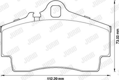 Jurid 573229JC - Kit de plaquettes de frein, frein à disque cwaw.fr