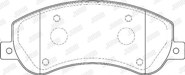 Jurid 573275D - Kit de plaquettes de frein, frein à disque cwaw.fr