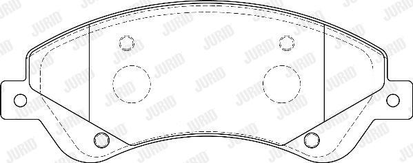 Jurid 573276D - Kit de plaquettes de frein, frein à disque cwaw.fr