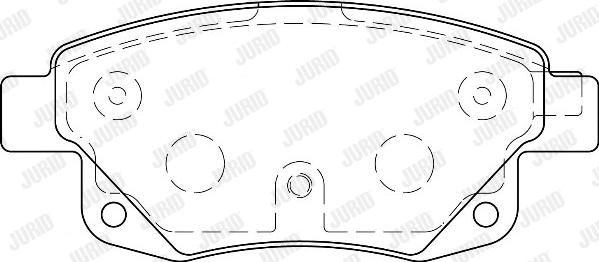 Jurid 573277D - Kit de plaquettes de frein, frein à disque cwaw.fr