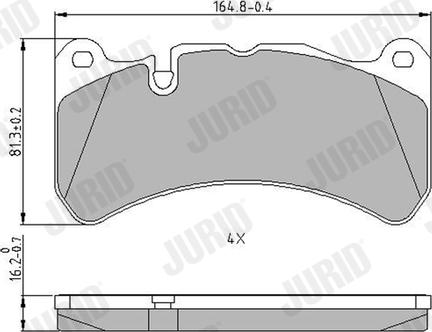 Jurid 573799J - Kit de plaquettes de frein, frein à disque cwaw.fr