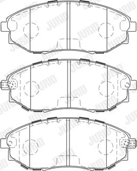 Jurid 573751J - Kit de plaquettes de frein, frein à disque cwaw.fr