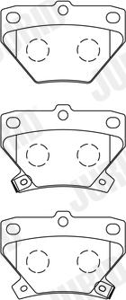 Jurid 572450J - Kit de plaquettes de frein, frein à disque cwaw.fr