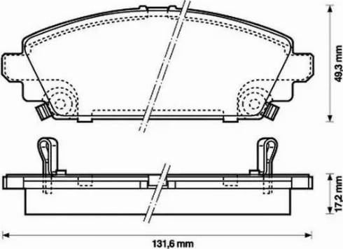 Jurid 572464J-AS - Kit de plaquettes de frein, frein à disque cwaw.fr