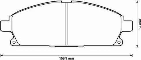 Jurid 572466J-AS - Kit de plaquettes de frein, frein à disque cwaw.fr