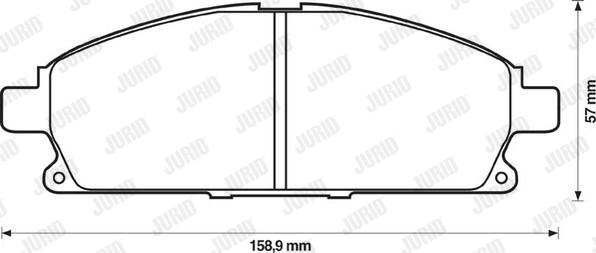 Jurid 572466J - Kit de plaquettes de frein, frein à disque cwaw.fr