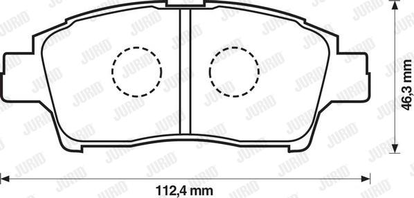 Jurid 572404J - Kit de plaquettes de frein, frein à disque cwaw.fr