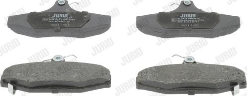 Jurid 572417J - Kit de plaquettes de frein, frein à disque cwaw.fr