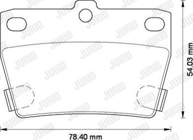 Jurid 572488J - Kit de plaquettes de frein, frein à disque cwaw.fr