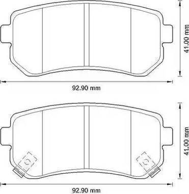 Parts-Mall PKA-E33 - Kit de plaquettes de frein, frein à disque cwaw.fr