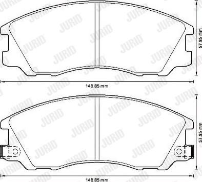 Jurid 572540J - Kit de plaquettes de frein, frein à disque cwaw.fr