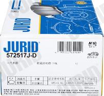 Jurid 572517J-D - Kit de plaquettes de frein, frein à disque cwaw.fr