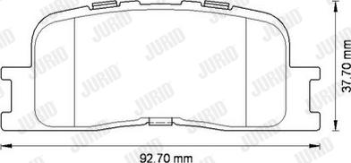 Jurid 572583J - Kit de plaquettes de frein, frein à disque cwaw.fr