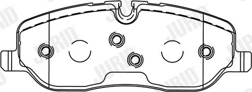 Jurid 572521J - Kit de plaquettes de frein, frein à disque cwaw.fr