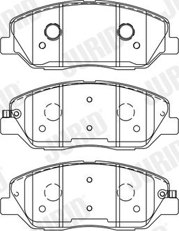 Jurid 572607J - Kit de plaquettes de frein, frein à disque cwaw.fr