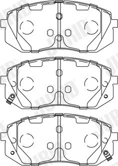 Jurid 572612J - Kit de plaquettes de frein, frein à disque cwaw.fr