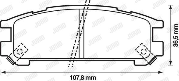 Jurid 572197J - Kit de plaquettes de frein, frein à disque cwaw.fr