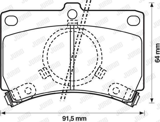 Jurid 572144J - Kit de plaquettes de frein, frein à disque cwaw.fr