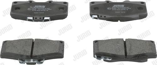 Jurid 572140J - Kit de plaquettes de frein, frein à disque cwaw.fr