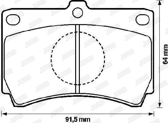 Jurid 572143J - Kit de plaquettes de frein, frein à disque cwaw.fr