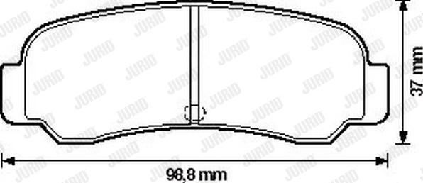 Jurid 572156J - Kit de plaquettes de frein, frein à disque cwaw.fr