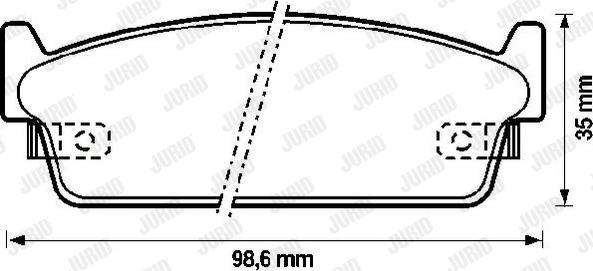 Jurid 572153J - Kit de plaquettes de frein, frein à disque cwaw.fr