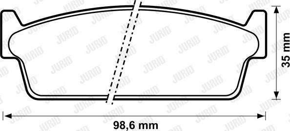 Jurid 572152J - Kit de plaquettes de frein, frein à disque cwaw.fr