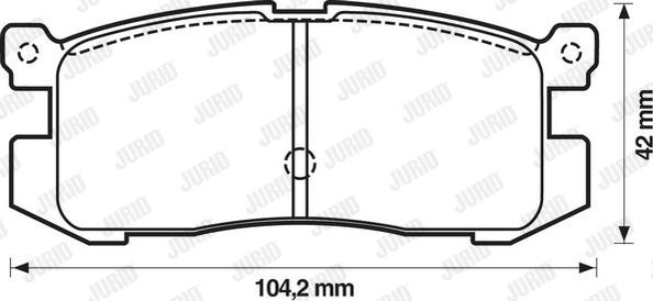 Jurid 572169J - Kit de plaquettes de frein, frein à disque cwaw.fr