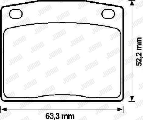 Jurid 572106J - Kit de plaquettes de frein, frein à disque cwaw.fr