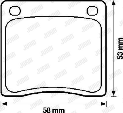 Jurid 572101J - Kit de plaquettes de frein, frein à disque cwaw.fr