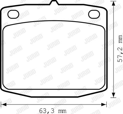 Jurid 572108J - Kit de plaquettes de frein, frein à disque cwaw.fr