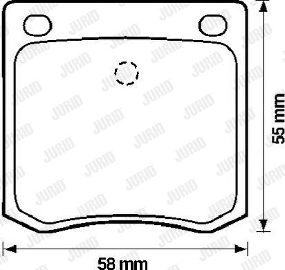 Jurid 572103J - Kit de plaquettes de frein, frein à disque cwaw.fr