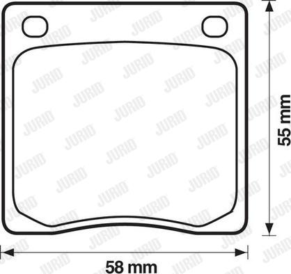 Jurid 572102J - Kit de plaquettes de frein, frein à disque cwaw.fr