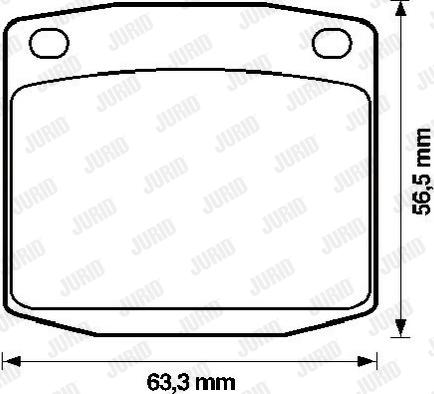 Jurid 572107J - Kit de plaquettes de frein, frein à disque cwaw.fr