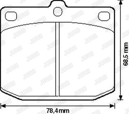 Jurid 572115J - Kit de plaquettes de frein, frein à disque cwaw.fr