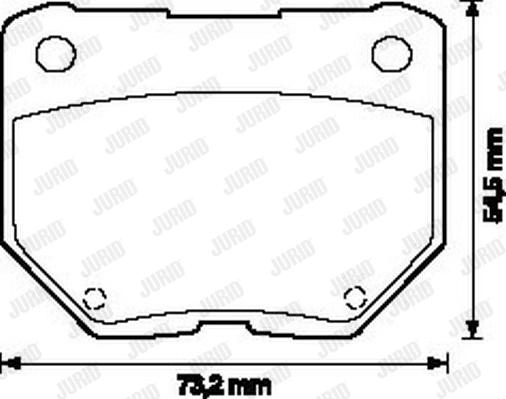 Jurid 572110J - Kit de plaquettes de frein, frein à disque cwaw.fr