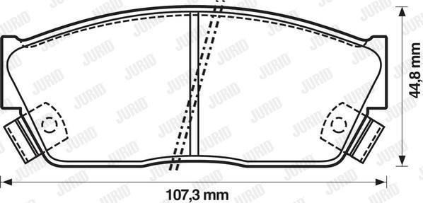 Jurid 572181J - Kit de plaquettes de frein, frein à disque cwaw.fr