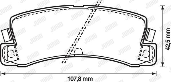 Jurid 572188J - Kit de plaquettes de frein, frein à disque cwaw.fr