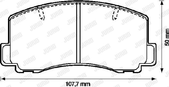 Jurid 572187J - Kit de plaquettes de frein, frein à disque cwaw.fr