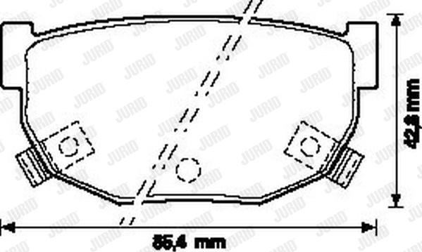 Jurid 572130J - Kit de plaquettes de frein, frein à disque cwaw.fr